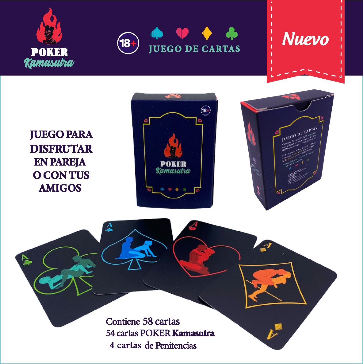 CARTAS POKER KAMASUTRA GAY