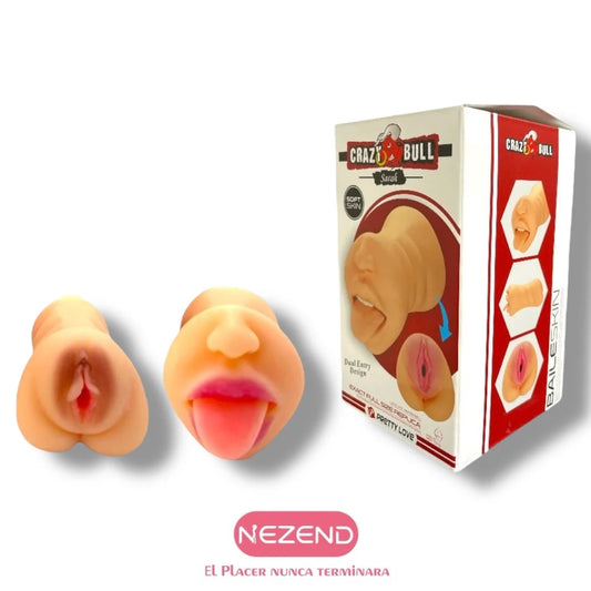 Masturbador Boca y Vagina Crazy Bull