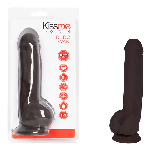 Evan Brown Silicona Aparato Inserción Con Ventosa Y Angulo Ajustable by KISSME LOVE