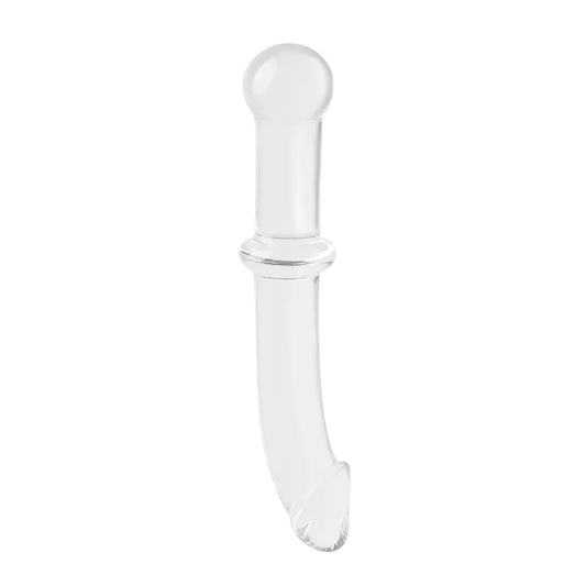 Dispositivo De Vidrio Con Doble Extremo Y Aro 3D En Cuerpo by SEXGLASS