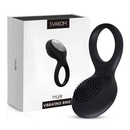 Svakom Anillo De Silicona Elástico Para Soporte Firme Tyler Negro by SVAKOM