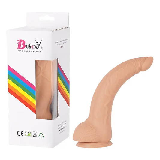 Nessy Silicona Médica Dispositivo Íntimo Realista Con Base Ventosa 20 cm by BESEXY