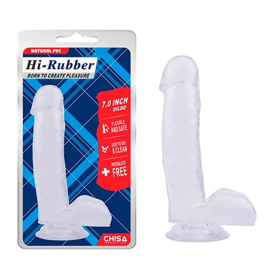 Juguete Sexual Transparente Con Testículos Y Cuerpo Venoso 18 cm by CHISA