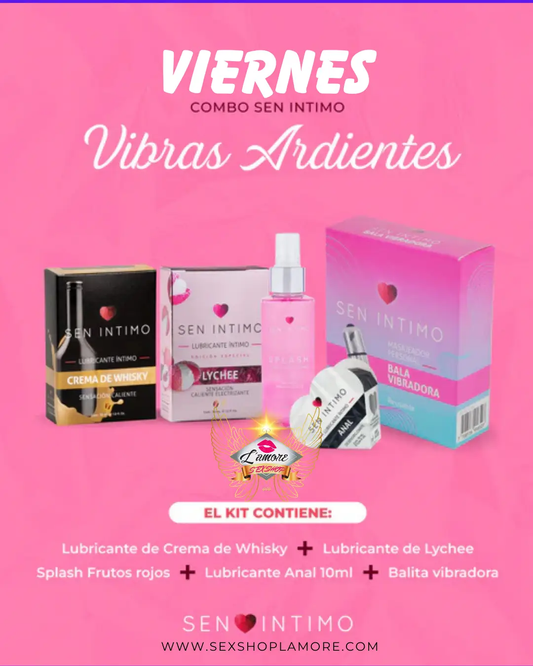 Combo Bienestar Íntimo Con Lubricante C y Estimulación Ajustable by lamoresex
