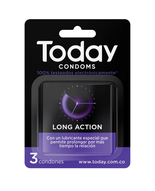 Today Látex Condones Acción Prolongada Lubricados X3 by lamoresex