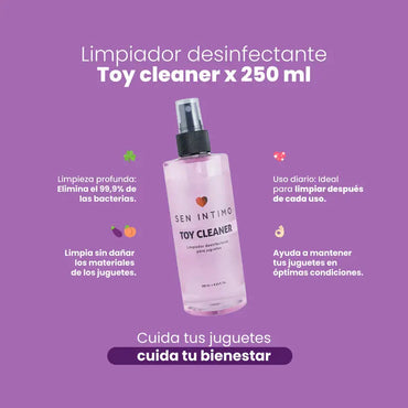 Solución Limpiadora Desinfectante Para Juguetes 250 Ml Elimina 99.9% Bacterias by SEXSHOPLAMORE