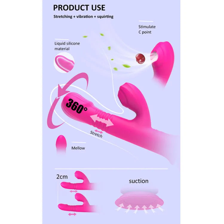 VIBRADOR SUCCIONADOR SNOW LOVE