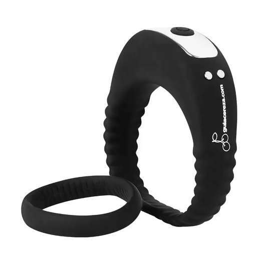 Anillo Vibrador Doble Aro de Silicona, Firmeza Prolongada y Estímulo al Clítoris by SEXSHOPLAMORE