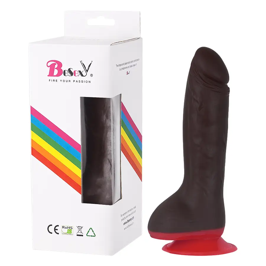 Juguete Íntimo Realista De Silicona Médica Con Base Ventosa by BESEXY