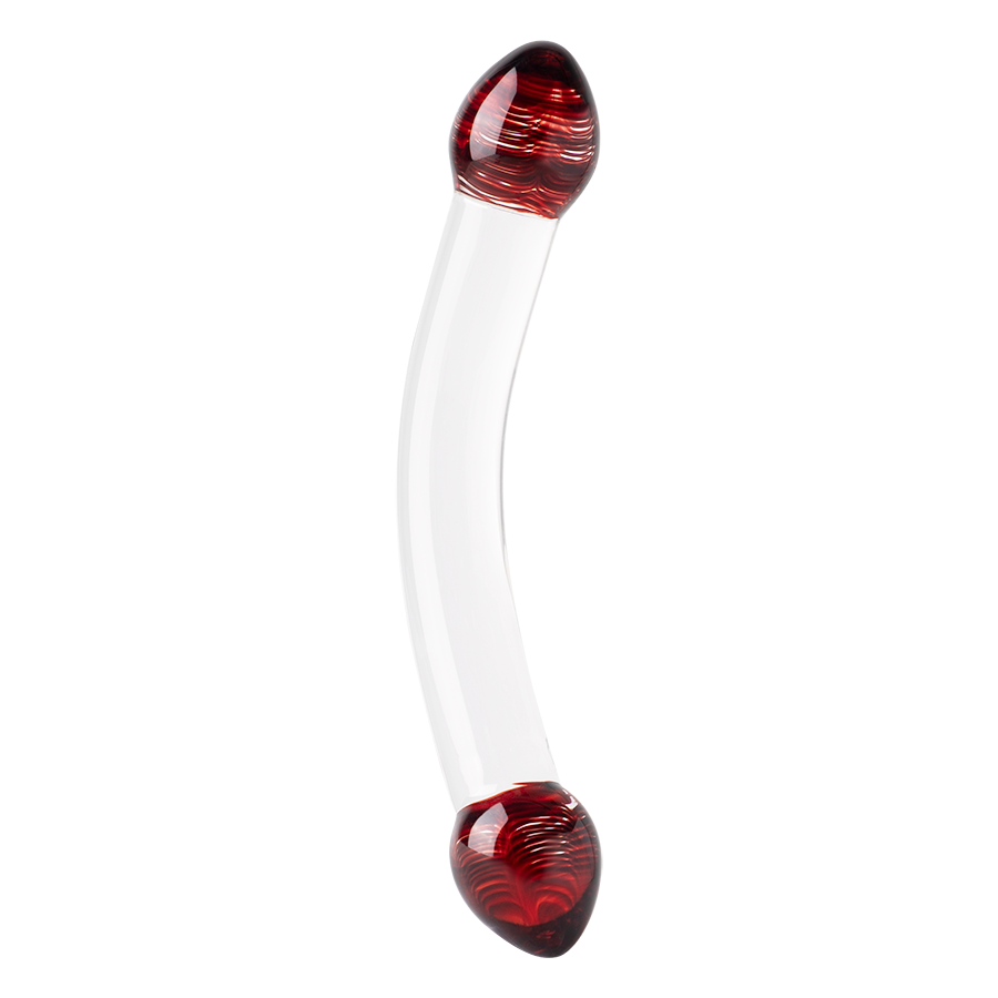 Dispositivo De Vidrio Con Doble Punta Transparente Duradero by SEXGLASS