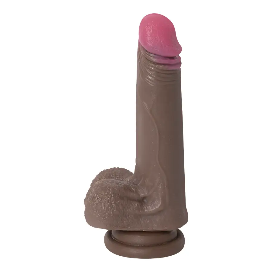 Uriel Color Chocolate Realista De Silicona Con Ventosa by ELFO