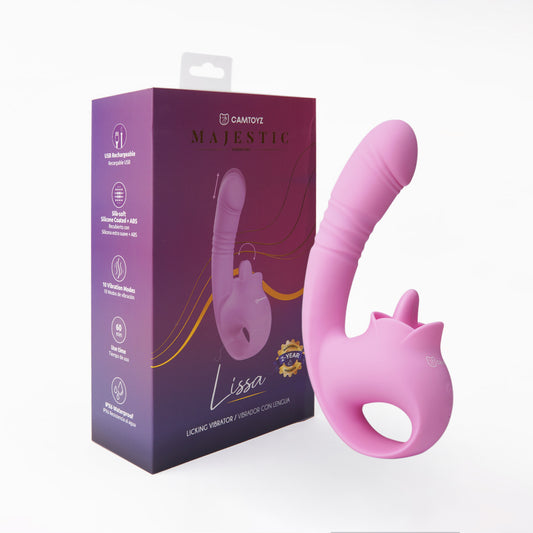 VIBRADOR CON LENGUA LISSA