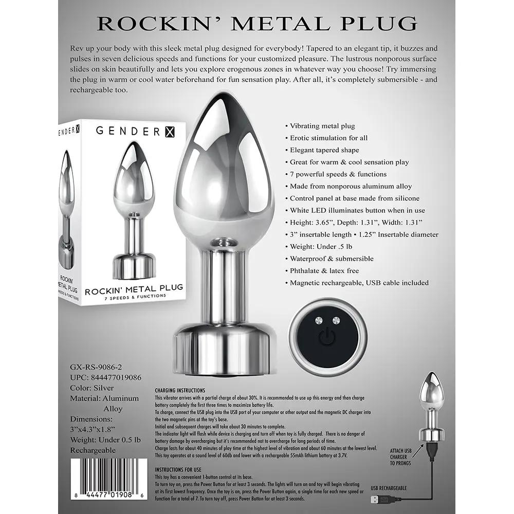 Rokin Inserto Rectal Metálico Acero Inoxidable Diseño Ergonómico by lamoresex