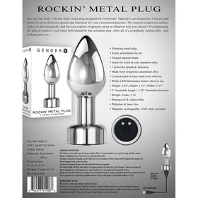 Rokin Inserto Rectal Metálico Acero Inoxidable Diseño Ergonómico by lamoresex