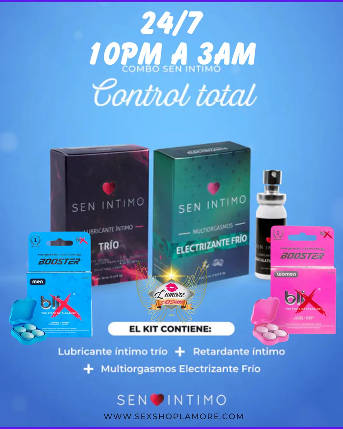 Combo: Control total 24/7 10PM A 3AM