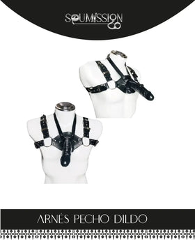 Arnés de Pecho con Inserto Largo 18 cm Correas Regulables by lamoresex