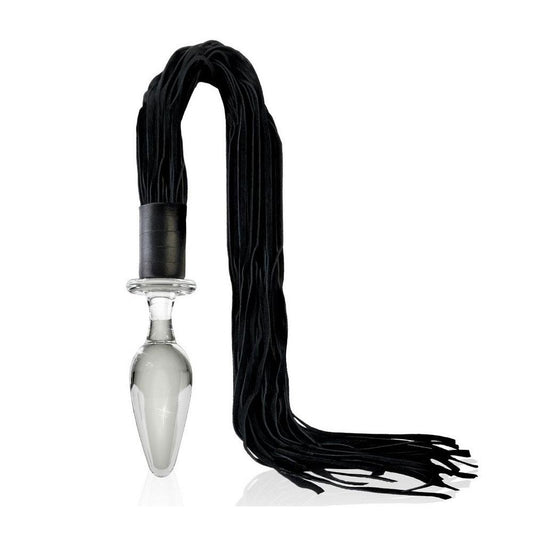 Plug Anal De Vidrio Con Látigo Flagelo