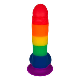 Real Pride Dispositivo De Inserción Multicolor Con Ventosa 15.4 Cm by BESEXY