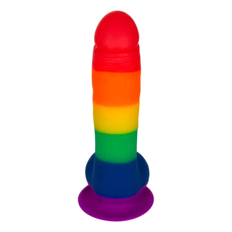 Real Pride Dispositivo De Inserción Multicolor Con Ventosa 15.4 Cm by BESEXY