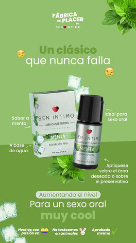 Sen Intimo Lubricante A Base De Agua Con Sabor A Menta by lamoresex