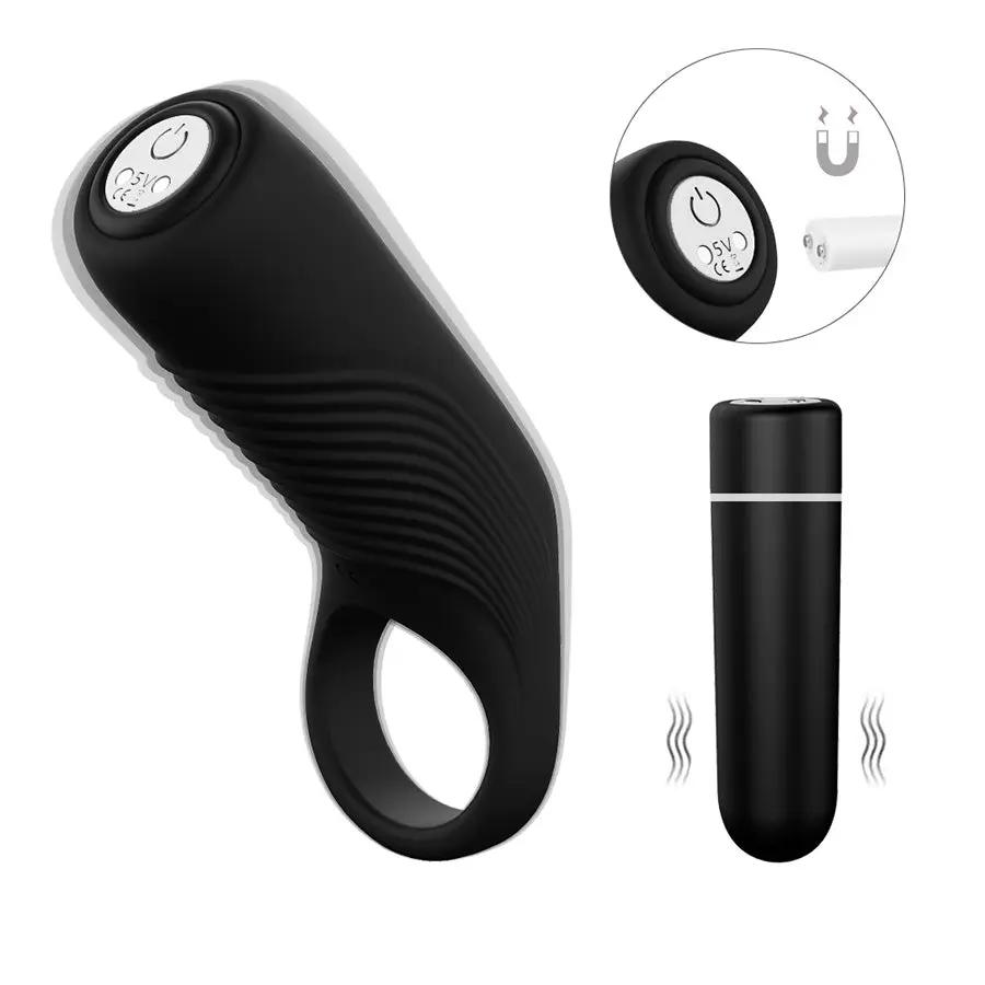 Anillo Vibrador Lure Silicona Con 9 Modos De Vibración by SHANDE