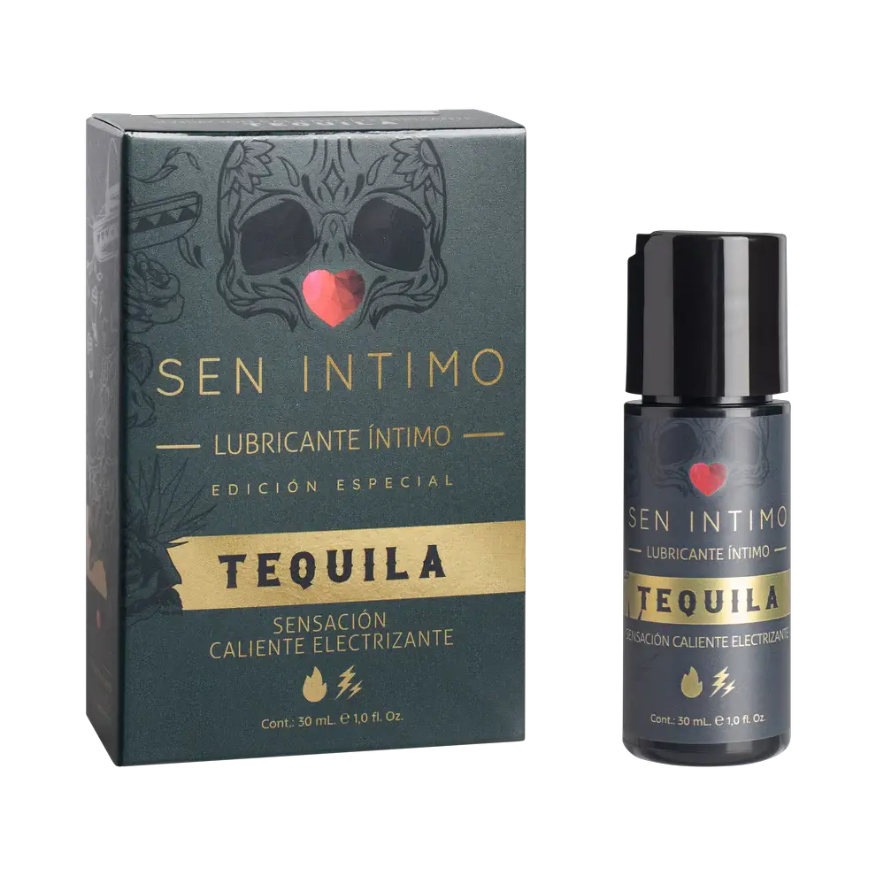 Sen Intimo Tequila Lubricante, Base Acuosa, Sabor Tequila by lamoresex