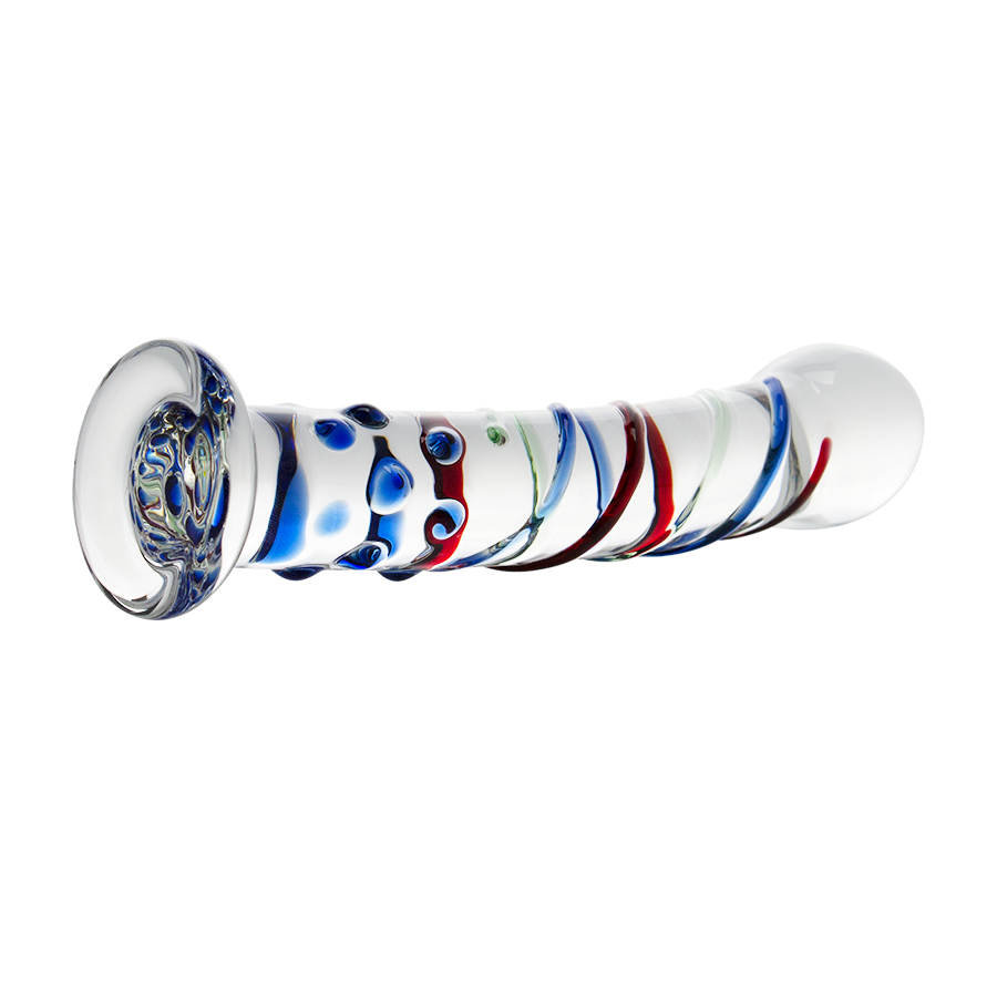 Dispositivo De Vidrio Con Rayas 3D No Tóxico Resistente by SEXGLASS
