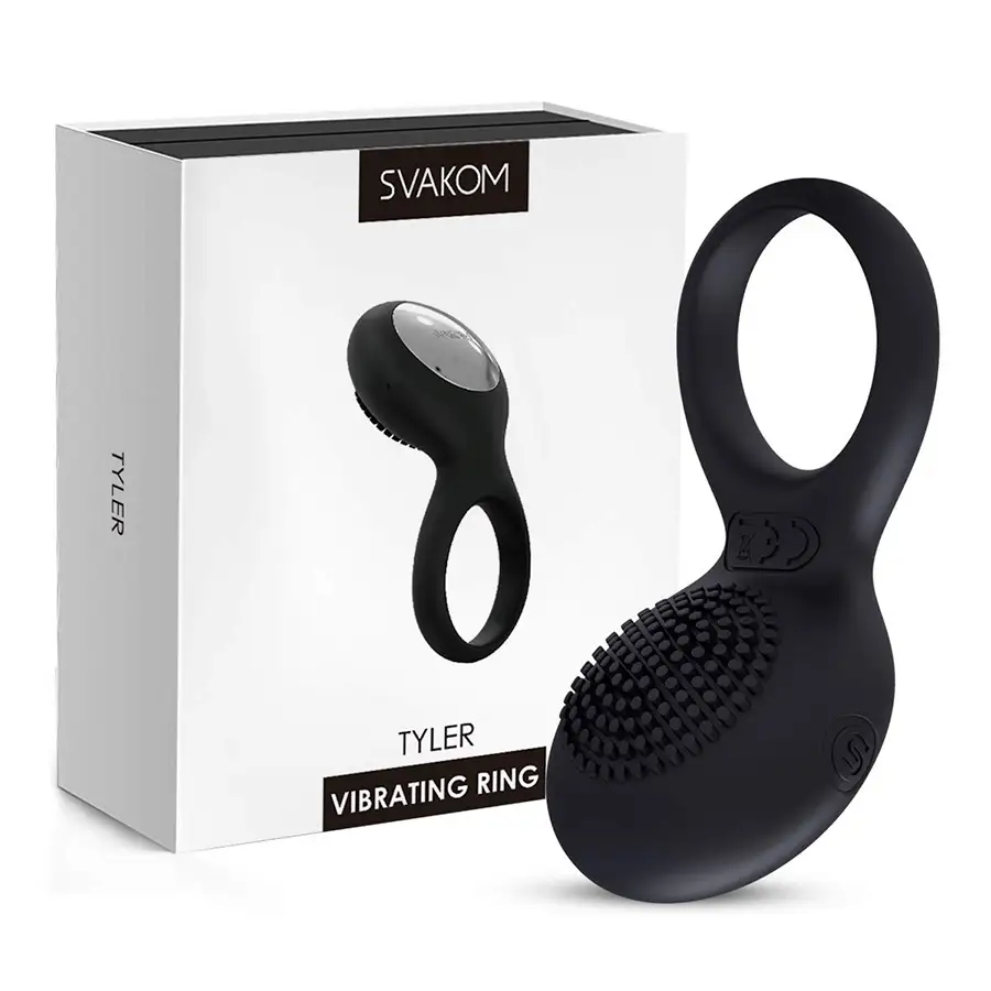 Svakom Anillo De Silicona Elástico Para Soporte Firme Tyler Negro by SVAKOM