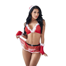 Disfraz Navideño Noelita Lerot Con Tiras Ajustables by lamoresex