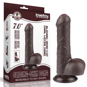 Silicona Doble Capa Realista 7 Pulgadas Con Base De Succión by LOVETOY
