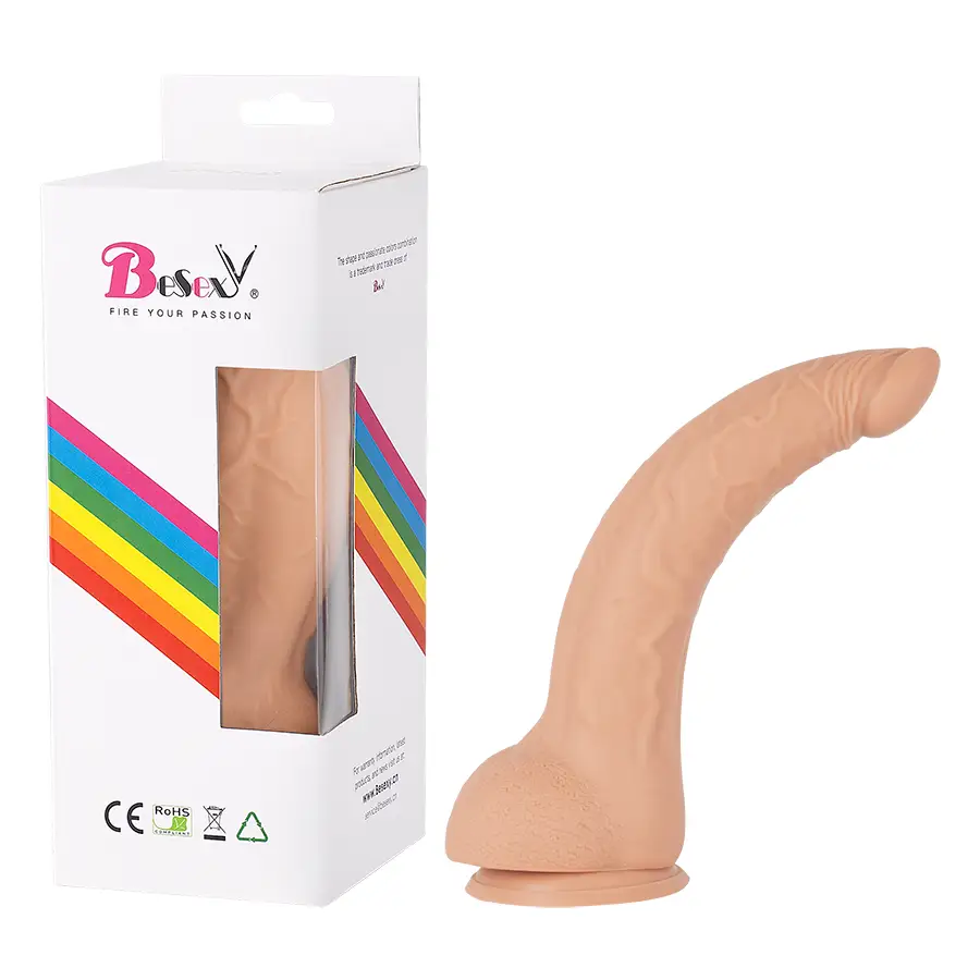Nessy Silicona Médica Dispositivo Íntimo Realista Con Base Ventosa 20 cm by BESEXY
