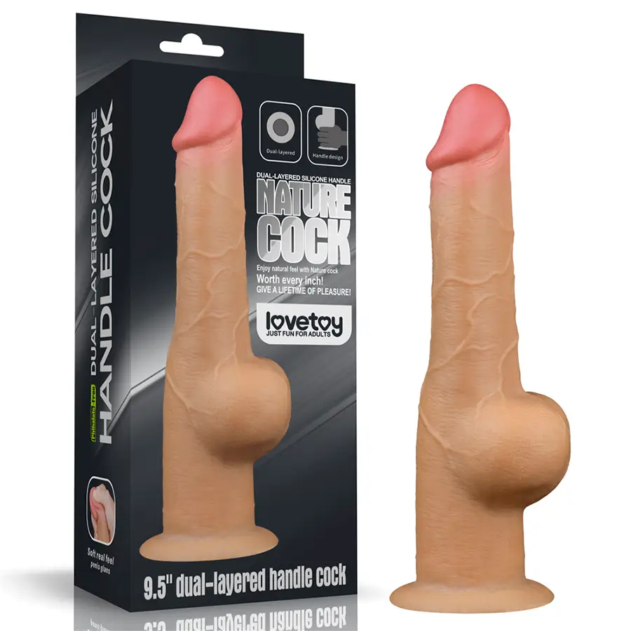 Dispositivo De Silicona Platino, Cabeza Pronunciada Y Texturizada 25 Cm by LOVETOY