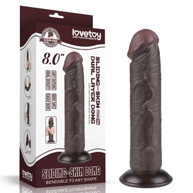 Realista de 20 cm con Doble Capa y Núcleo Firme Textura Suave by LOVETOY