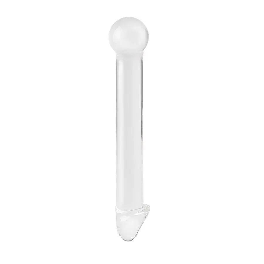 Sex Arrow Vidrio Dispositivo Con Cabeza Realista Y Base Con Nódulo by SEXGLASS