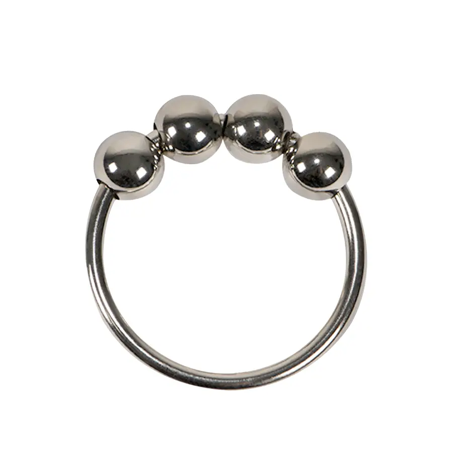 Anillo De Piercing Metálico Gris Con Ancho De 3,7 Cm by FUNNY STEEL