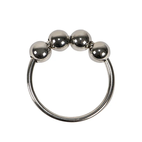 Anillo De Piercing Metálico Gris Con Ancho De 3,7 Cm by FUNNY STEEL
