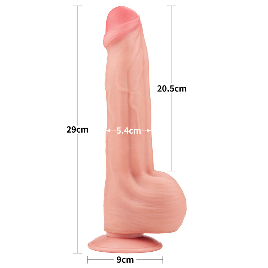 29.21CM'' King Sized Sliding Skin Dual Layer Dong Flesh