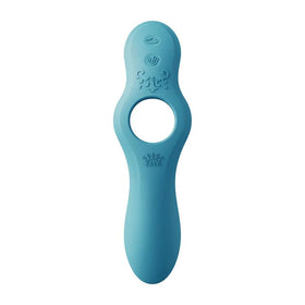 Jessica Set Masajeador De Lujo Silicona Azul Royal Con Control Remoto by ZALO
