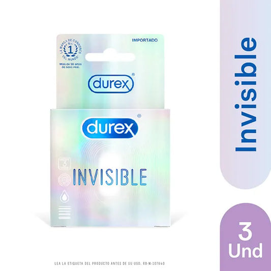 CONDONES DUREX INVISIBLE X3