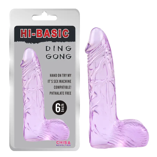 Ding Dong Accesorio De TPE Realista Púrpura Con Textura Venosa by CHISA