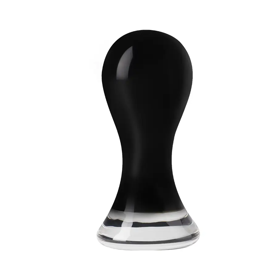 Tapón De Cristal Negro Con Base Transparente Y Alta Resistencia by SEXGLASS