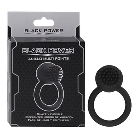 Anillo Vibrador Multi Points Silicona 7 Modos De Vibración by BLACK POWER