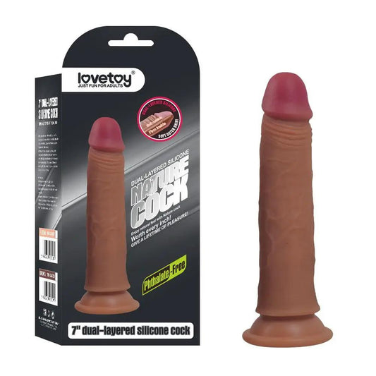 Dispositivo De Silicona 18 Cm Doble Capa Base De Succión by LOVETOY