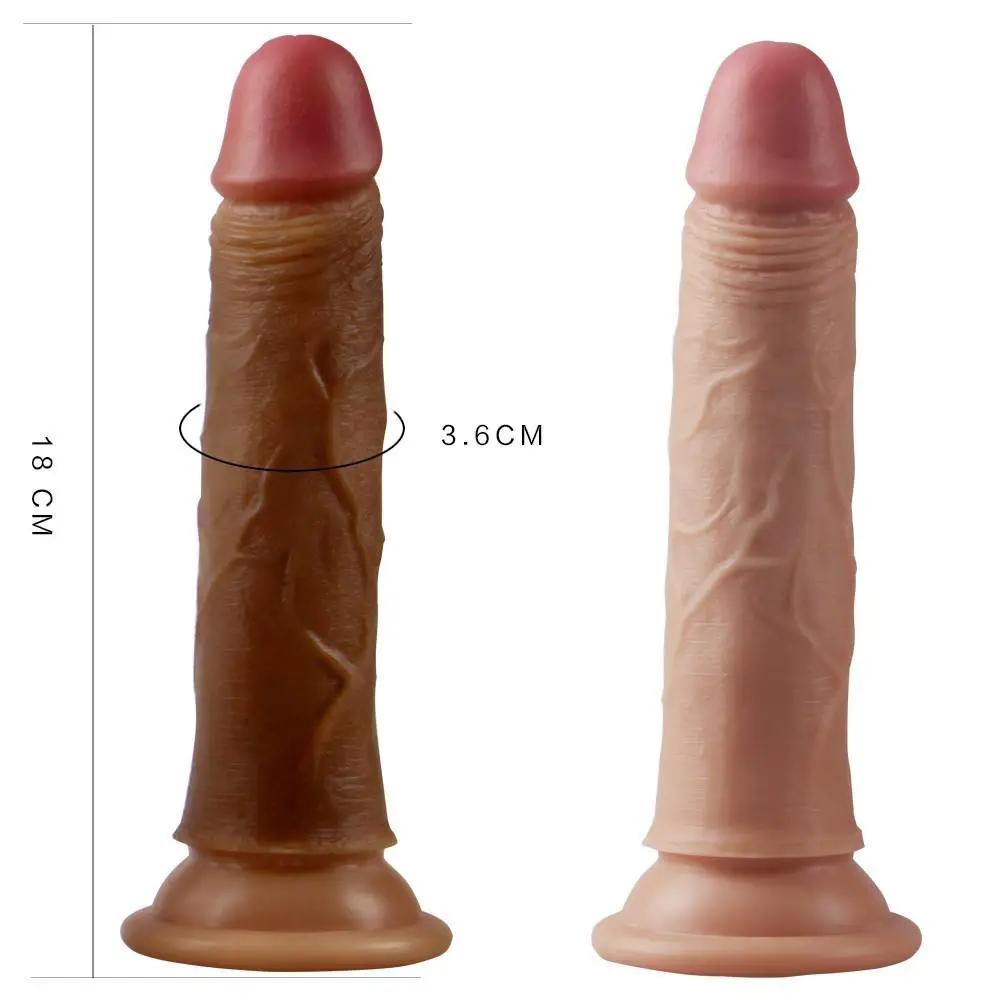 Dispositivo De Silicona 18 Cm Doble Capa Base De Succión by LOVETOY