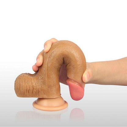 8'' Dual Layered Liquid Silicone Brown