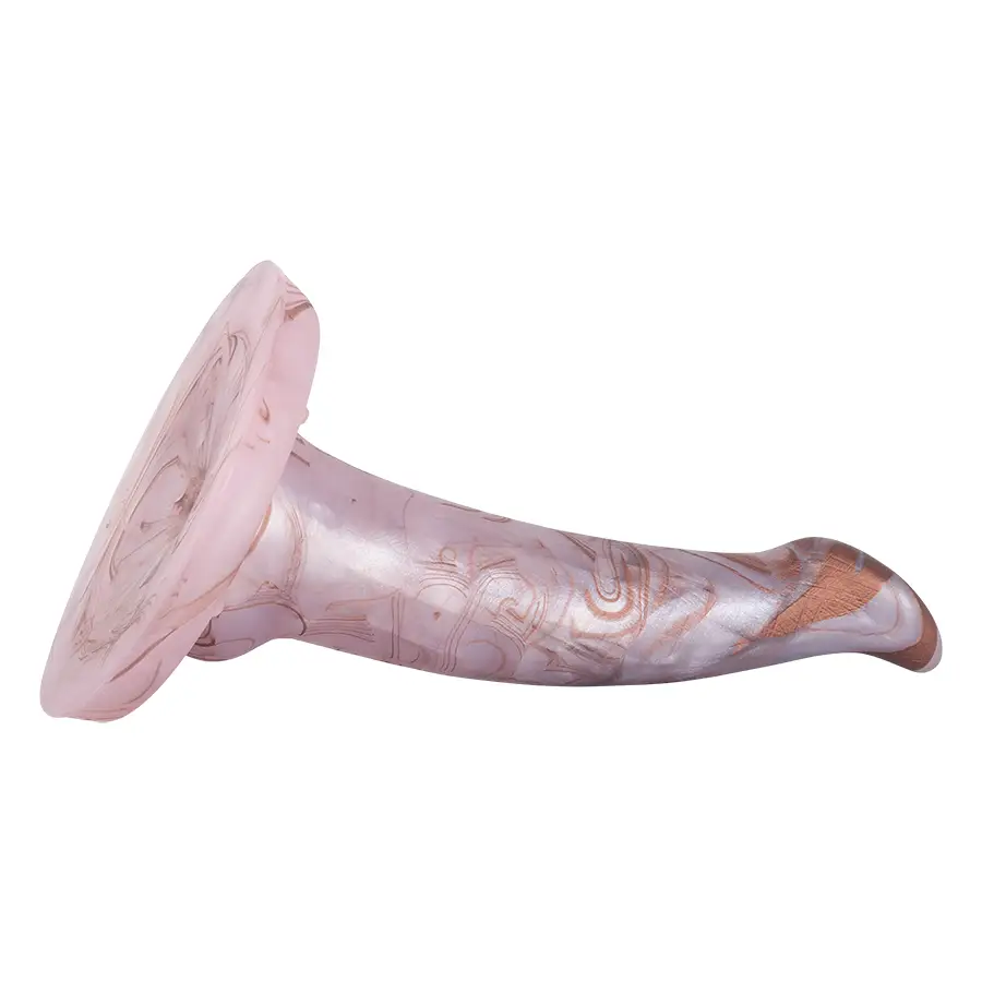 Golden King Dispositivo Sexual De Silicona Médica Con Base De Ventosa by BESEXY