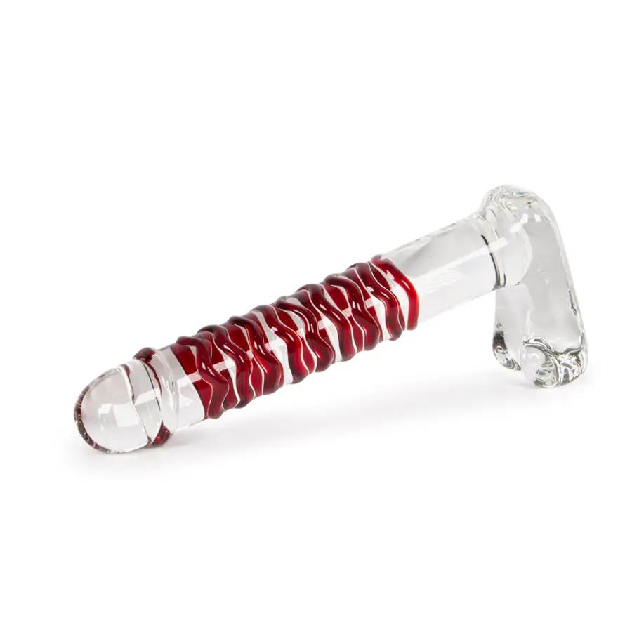 Classi Red Vidrio No Tóxico Con Textura 3D Y Base Con Nódulos by SEXGLASS