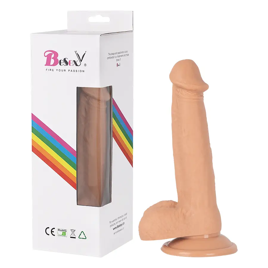 Dispositivo Realista De Silicona Grado Médico Con Testículos by BESEXY
