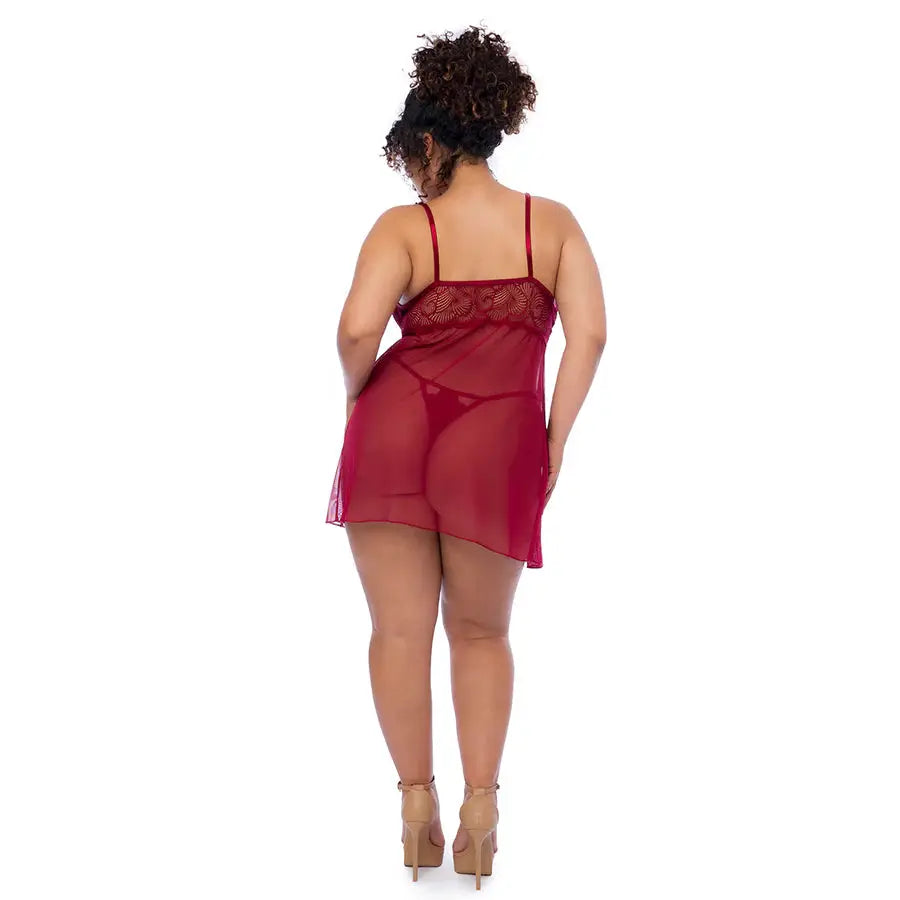 Babydoll Con Varilla Poliamida Elastano Aberturas Laterales by SEXSHOPLAMORE