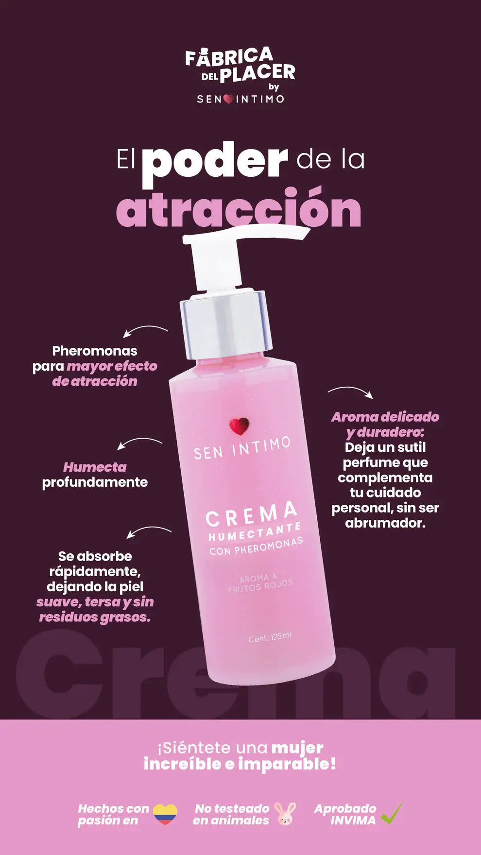 Sen Intimo Crema Hidratante Con Feromonas Para Piel Suave by lamoresex